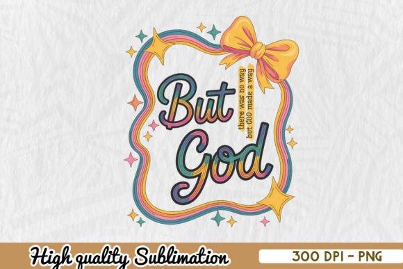 But God Inspirational Quote PNG