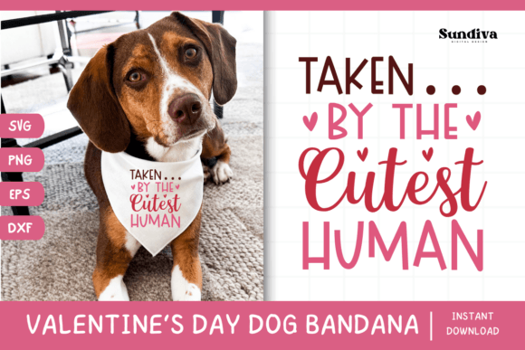Cute Valentine's Day Dog Bandana Quote 4