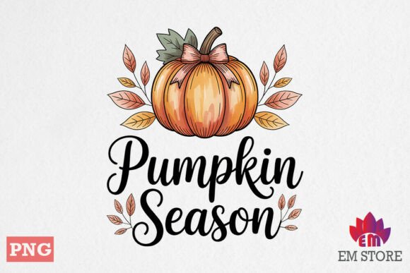 Fall Autumn Quote PNG Pumpkin Spice