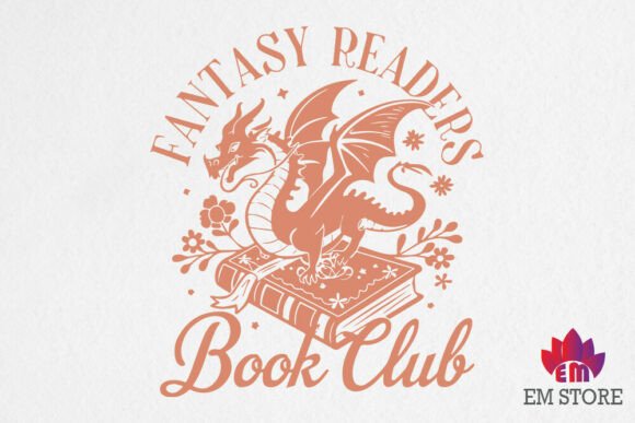 Fantasy Readers Book Club SVG, PNG