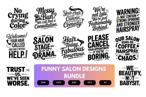Funny Salon SVG Bundle Review