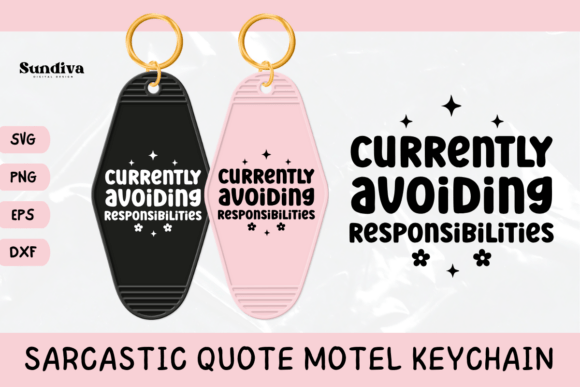 Funny Sarcastic Motel Keychain SVG 17