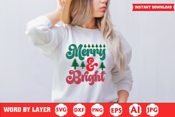 Merry and Bright Festive Holiday Quote