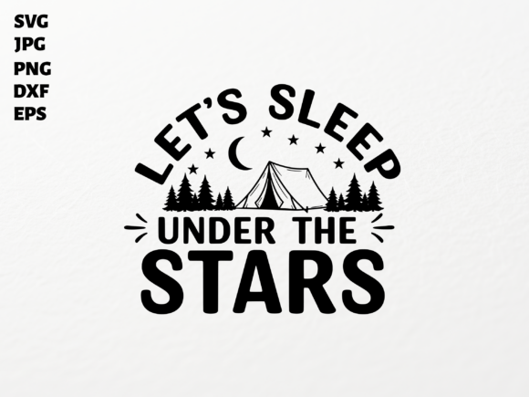 Night Camping SVG for Cricut
