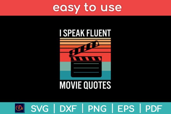 Retro Vintage I Speak Fluent Movie Quote