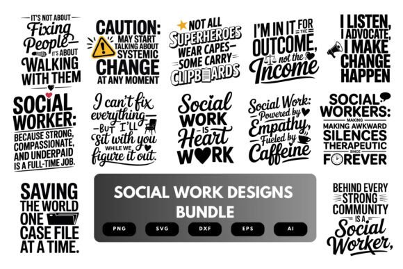 Social Work SVG Bundle Review