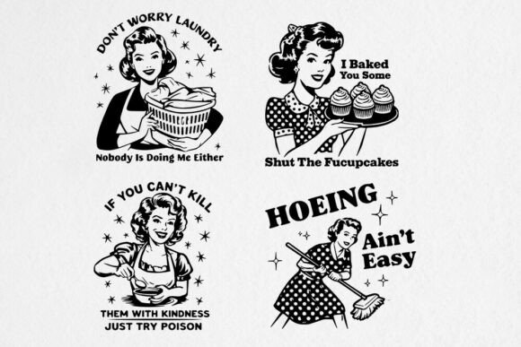 Vintage Housewife Bundle SVG Review