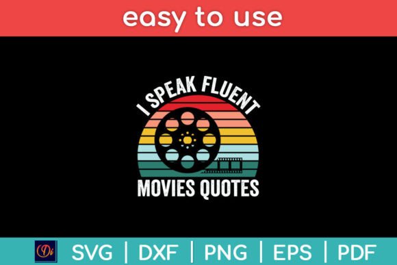 Vintage Retro I Speak Fluent Movie Quote